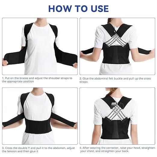 Adjustable Back Posture Corrector & Pain Relief Belt (Men & Women)