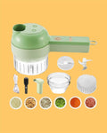 4-in-1 Portable Electric Vegetable Cutter Set – Wireless Food Processor & Electric Food Chopper