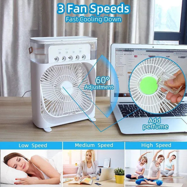 Multifunction Water Spray Mist Fan Air Cooler